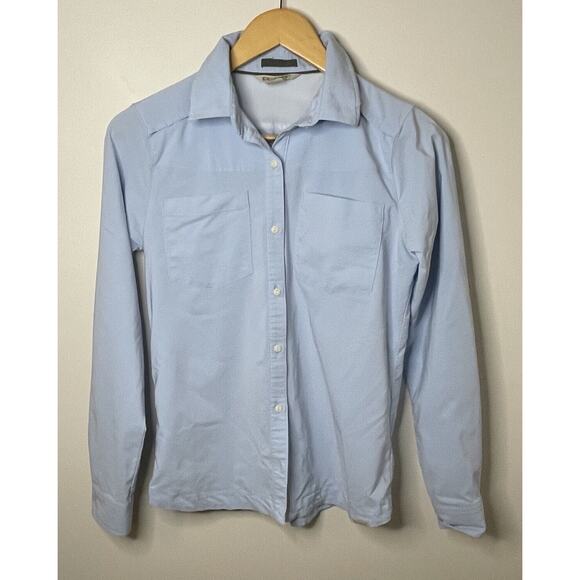 Exofficio Women's Balandra Long-Sleeve Hiking Outdoor Light Blue Shirt Sz Small - Picture 1 of 15